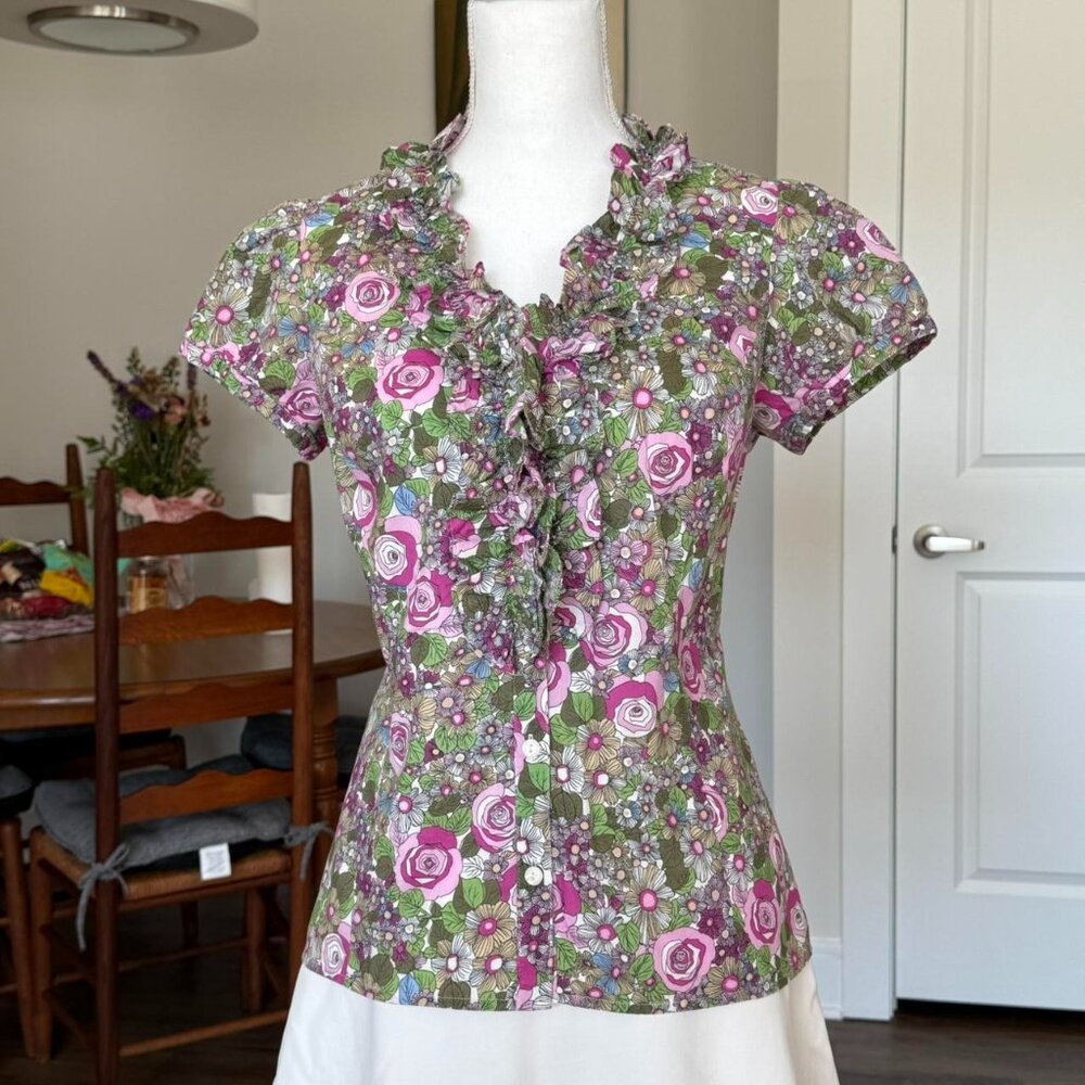 Ann Taylor Floral Print Blouse